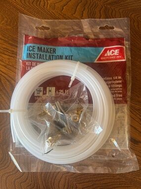 New open bag Ace Hardware 1/4 in 25ft -White-Ice Maker Installation Kit